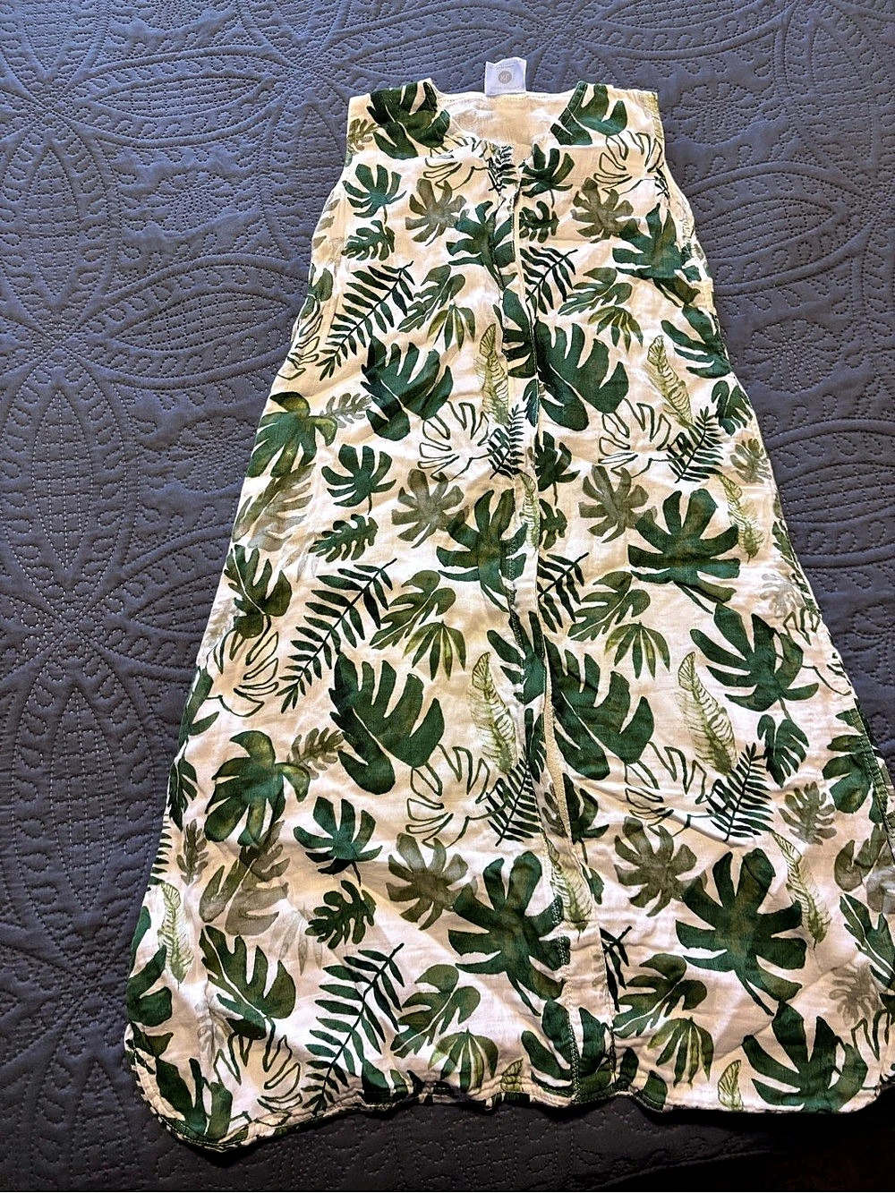 little unicorn Green & White sleep sac 18-24 months
